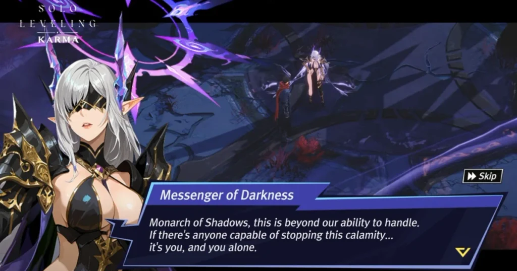 Solo Leveling Karma Character Messenger of Darkness